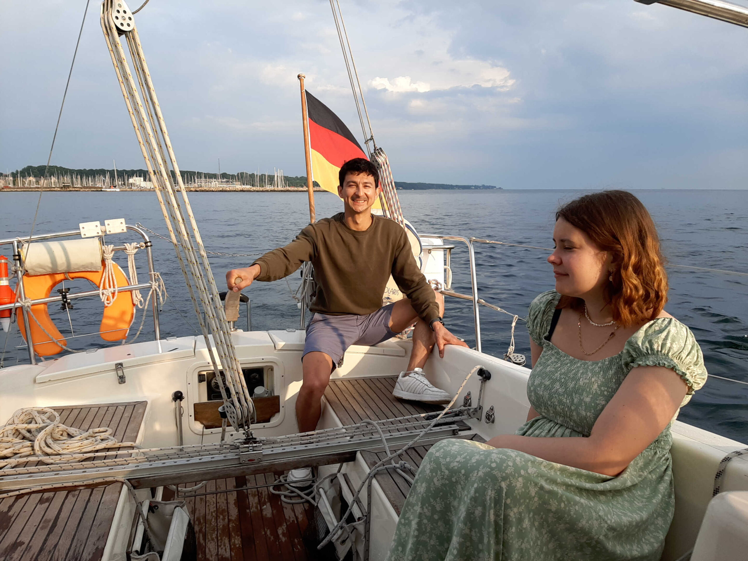 Pinnensteuerung Segelnboot