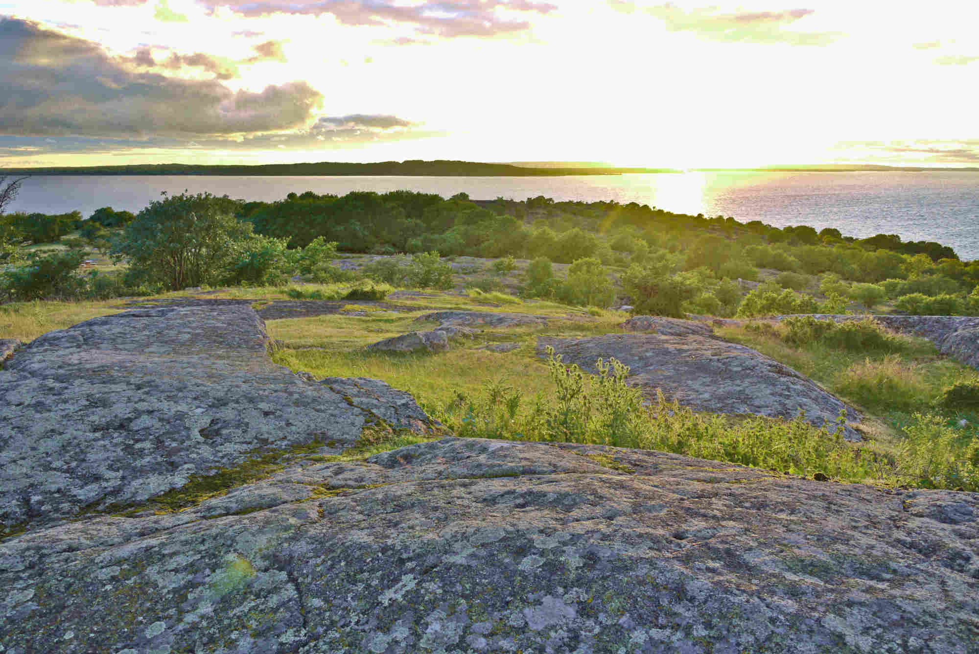 Hanö Wanderung Sonnenuntergang
