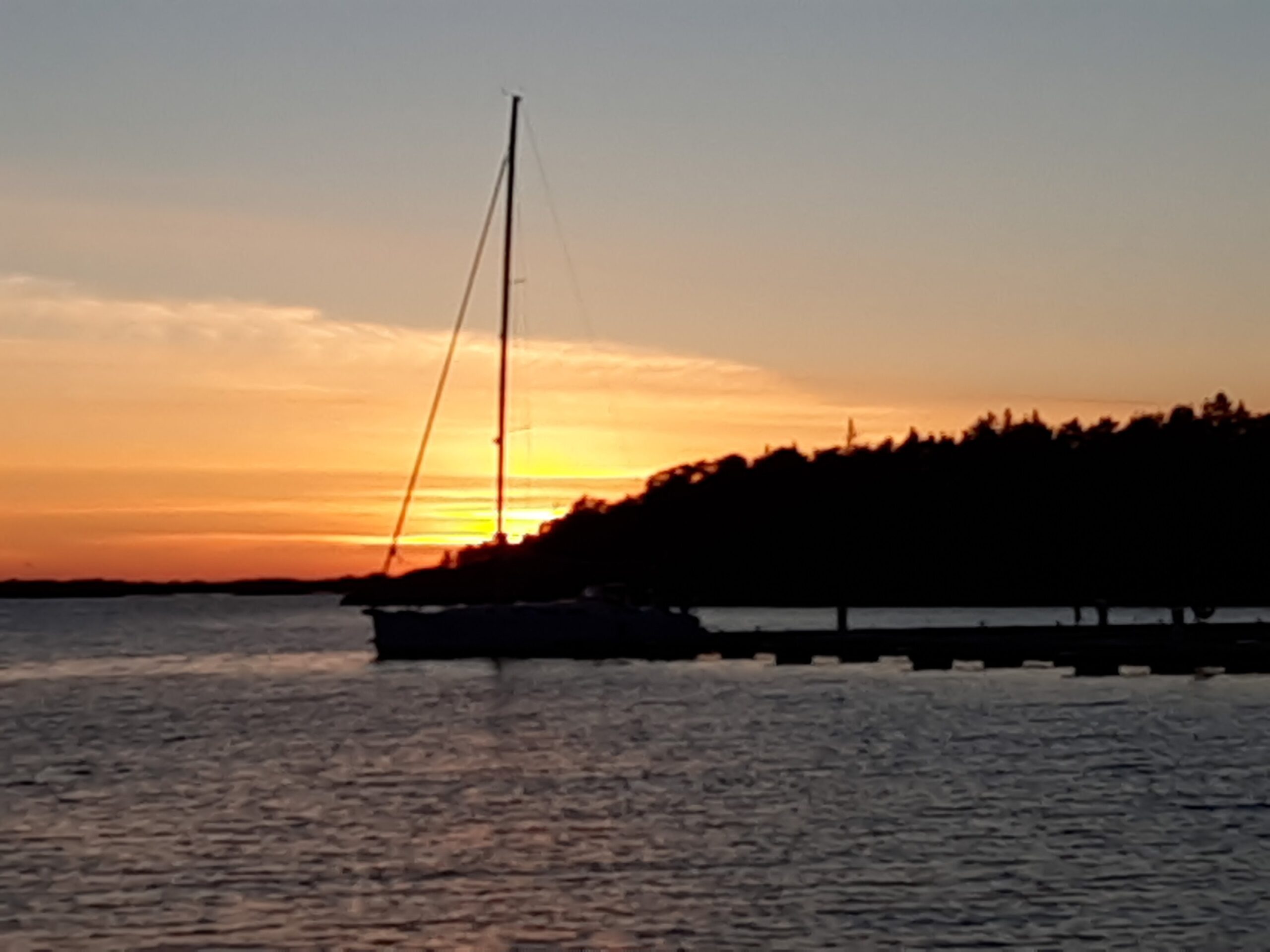 Segeln Sonnenuntergang