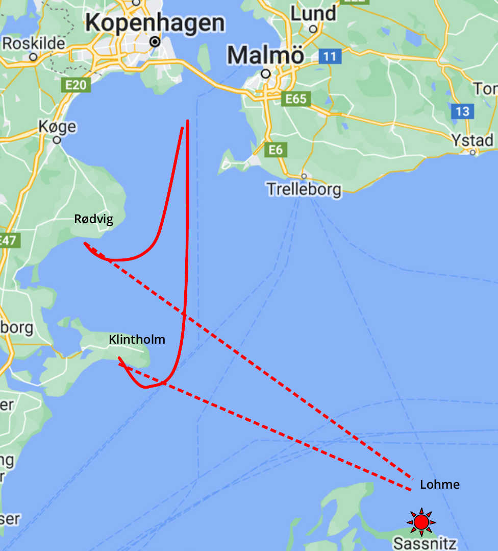 Reiseroute Dänemark